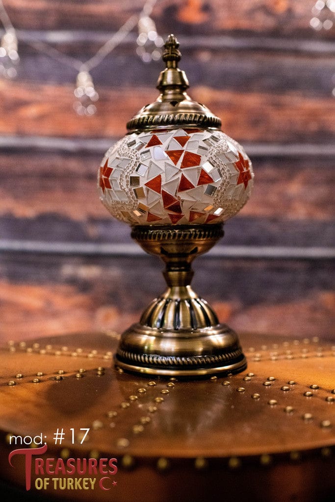 Handmade Turkish Mosaic Lamps - Unique Pre-made Pieces of Art (M).