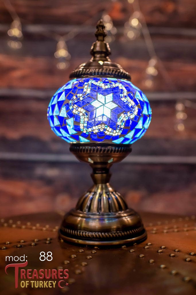 Handmade Turkish Mosaic Lamps - Unique Pre-made Pieces of Art (M).