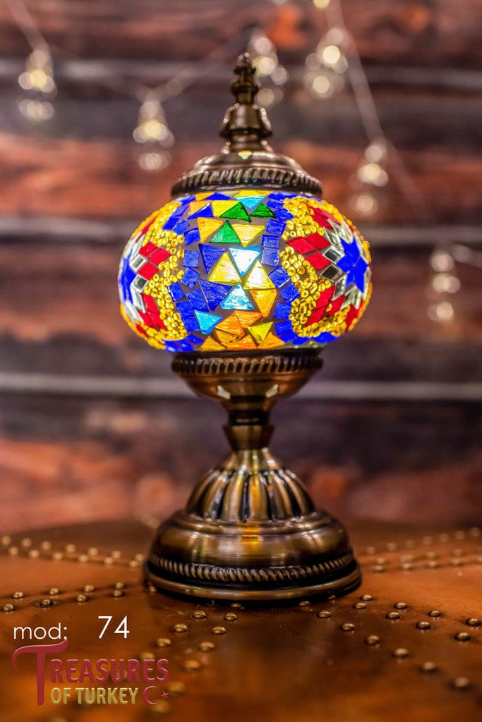 Handmade Turkish Mosaic Lamps - Unique Pre-made Pieces of Art (M).